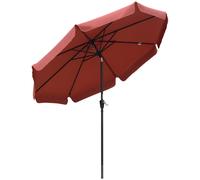 2.66m Patio Umbrella Garden Parasol Outdoor Sun Shade Table Umbrella with Ruffles