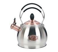 2.6L Stainless Steel Whistling Kettle with Heat Resistant Handle, Suitable for All Hob Types, Including Induction