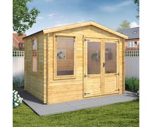 2.6m x 3.3m Mercia Log Cabin - 19mm Logs