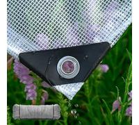 2.6m x 3.5m Heavy Duty Clear Tarpaulin Waterproof 200GSM Plastic Cover for Garden Furniture Sheds Camping Ground Sheet Multipurpose Tarp for Outdoor Protection