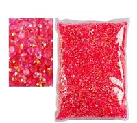 2-6mm Jelly AB Resin Non Hot Fix Rhinestones Flat Back Plastic Crystals Strass Glitters Big Package Stones(Tm- Rose AB,SS10(3mm)10000pcs)