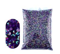 2-6mm Jelly AB Resin Non Hot Fix Rhinestones Flat Back Plastic Crystals Strass Glitters Big Package Stones(TM- Deep Purple,2mm 10000pcs)
