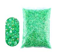 2-6mm Jelly AB Resin Non Hot Fix Rhinestones Flat Back Plastic Crystals Strass Glitters Big Package Stones(Light Green AB,2mm 10000pcs)