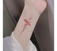 2/6pcs Butterfly Temporary Tattoo Stickers, Wrist Ankle Clavicle Rose Simulation Waterproof Long-lasting Fake Tattoos(C-2pcs)