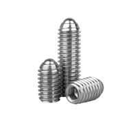 2-6pcs M3/M4/M5/M6/M8/M10/M12/M16 Stainless Steel Ball Plunger Set Screws, Positioning Grub Screws, M10x50mm(2pcs)