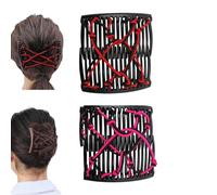 2/6pcs Magic Comb Hair Clip Combs Stretchy，New Banana Hairpin Tray Fashion Insert Comb，Double-Sided Clips Hair Combs Pins Small Slides for Women Girls Ladies Bride Thick Thin Hair
