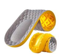 2/6pcs Unisex Memory Foam Insoles Soft Feet Care Deodorant Absorb-Sweat Cushion Women Men Sports Running Shoe Inserts Paddings(Yellow-3pairs,35-36)