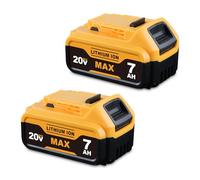 2× 7.0Ah 18V Replacement for 18V Battery Li-Ion Compatible with DCB200 DCB180 DCB182 DCB181 DCB201 DCB204 DCB183 DCB185 DCB203 18V/20V MAX Tools with LED Indicator