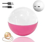 2.7" Crystal Ball Digital Display,Crystal Ball Video Player,Personalized Digital Memory Display-Uploadable Videos & Photos,with Digital & Heartbeat Display,Great for Couples,Pets, Memories(Pink)