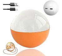 2.7" Crystal Ball Digital Display,Crystal Ball Video Player,Personalized Digital Memory Display-Uploadable Videos & Photos,with Digital & Heartbeat Display,Great for Couples,Pets, Memories(Orange)