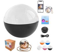 2.7" Crystal Ball Video Player - DIY, Memory Orb Ornament, Core Memories, Personalized Digital Memory Display, Uploadable Videos & Photos, Gifts for Anniversary Christmas (Black)