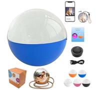 2.7" Crystal Ball Video Player - DIY, Memory Orb Ornament, Core Memories, Personalized Digital Memory Display, Uploadable Videos & Photos, Gifts for Anniversary Christmas (Blue)