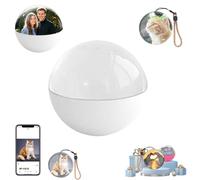 2.7" Crystal Ball Video Player, Memory Orb, 2025 New Personalized Digital Memory Display, Uploadable Videos & Photos, DIY Gift for Anniversary, Birthday, Mobile APP Version (White APP version)