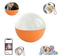2.7" Crystal Ball Video Player, Memory Orb, 2025 New Personalized Digital Memory Display, Uploadable Videos & Photos, DIY Gift for Anniversary, Birthday, Mobile APP Version (Orange APP version)