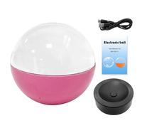 2.7" Crystal Ball Video Player, Personalized 3D Digital Display Sphere Memory Lamp, Electronic Crystal Ball Custom Video Sphere, Upload Videos & Photos for Room Decor (Pink APP version 1pcs)