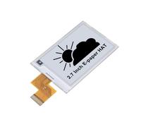 2.7-Inch E-Ink Raw Display Panel, 264 x 176 Resolution, Ultra-Low Power Consumption, SPI Interface, No Backlight, Fits Raspberry Pi, Jetson Nano, STM32, and More for Shelf Labels, Price Tags, Name