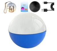 2.7 Inch WiFi Crystal Ball Video Player - 3D Memory Orb Sphere with Light-Up Electronic Screen, Upload Videos & Photos, for Anniversary Birthday Christmas Wedding Pet Memoria (Blue)