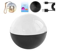 2.7 Inch WiFi Crystal Ball Video Player - 3D Memory Orb Sphere with Light-Up Electronic Screen, Upload Videos & Photos, for Anniversary Birthday Christmas Wedding Pet Memoria (Black)