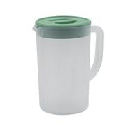2.7 L Plastic Pitcher with Lid, Hot Cold Beverage Jug, PP Material Water Dispenser with Filter for Family Kitchen Fridge (Matcha Green)