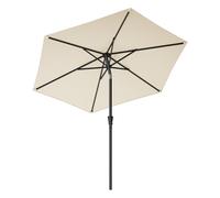2.7 m Garden Parasol Umbrella Grey, Beige / 2.7 m