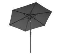 2.7 m Garden Parasol Umbrella Grey, Grey / 2.7 m
