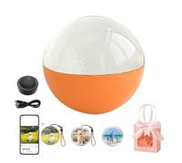 2.7" Memory Sphere, Memory Orb, 3D Memory Sphere Ball, Crystal Ball Digital Video Display Supports Wifi, Memory Sphere Lamp Customizable LED Photo & Video, for Couples,Pets, Memory Gift (Orange)
