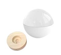 2.7" Personalized Crystal Ball Digital Display Photo Album, 3d Ultrasound Memory Sphere Phopo & Video Lamp Balls With Wooden Base,Wifi Connection, App Control, for Couples,pets Anniversary (White)