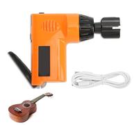 2.7 to 4.3V Guitar String Cutter, USB Multifunctional Strings Winder Electric String Peg Winder Guitars Maintenance Tool Guitars Strings Adjustment Tool for Restringing for Ukulele (Orange)