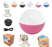 2.7"WiFi 2026 New Upgraded Crystal Ball-3D Video & Photo Memory Sphere,Crystal Ball DIY Video Player,Uploadable Videos & Photos,Gift for Couples,Pets,Anniversary, Birthday, Christmas (Pink)