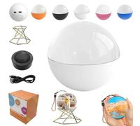 2.7"WiFi 2026 New Upgraded Crystal Ball-3D Video & Photo Memory Sphere,Crystal Ball DIY Video Player,Uploadable Videos & Photos,Gift for Couples,Pets,Anniversary, Birthday, Christmas (White)