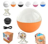 2.7"WiFi 2026 New Upgraded Crystal Ball-3D Video & Photo Memory Sphere,Crystal Ball DIY Video Player,Uploadable Videos & Photos,Gift for Couples,Pets,Anniversary, Birthday, Christmas (Orange)