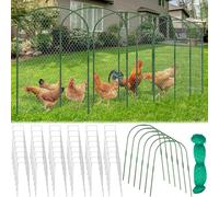 2.7 x 29.5 FT Portable Chicken Tunnel - Outside Chicken Coop Tunnel, Quick Install Yard Coop for Chicken, Ducks, Rabbits & More