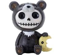 2.75 Inch Furry bones Kuma Brown Bear Skeleton with Yellow Moon