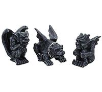 2.75 Inch Miniature Gargoyles Statue Figurines, Set of Three