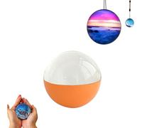 2.76"/7cm Crystal Ball Video Player Memory Orb Sphere, 3D Memory Orb Ball Digital Display with Sound, Personalized Gift for Birthday Anniversary Xmas (Orange)