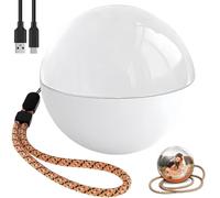 2.76" Crystal Ball Orb Video Player, Memory Orb Sphere Ball, 3D Dream Sphere Pixel Orb, A Wi-Fi Digital Bauble to Share Videos & Photos with Sound for Christmas, Birthdays & Anniversaries (White)