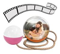2.76" Crystal Ball Video Player With Wifi, Christmas Memory Sphere Video, Uploadable Videos & Photos, Personalized Gift For Birthday Anniversary Xmas (Pink, For PC)