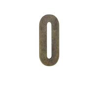 2.76 Inch Bronze Metal Magnetic Letters, Small House Numbers for Outside, Modern Address Signs for Houses, for Mailboxes Door Sign House Apartments Office Room Personalized Recognizable(Letter O)