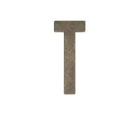 2.76 Inch Bronze Metal Magnetic Letters, Small House Numbers for Outside, Modern Address Signs for Houses, for Mailboxes Door Sign House Apartments Office Room Personalized Recognizable(Letter T)