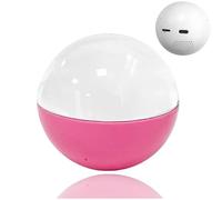 2.7in Light-Up Crystal Ball, Digital Video & Photo Player Globe, Uploadable Personalized Memory Sphere with Heartbeat Mode - 3D Crystal Gift(Pink)
