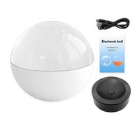 2.7inch Crystal Ball with Electronic Display, Custom Crystal Ball Digital Photo Album with Uploadable Videos & Photos, for Anniversary Birthday Wedding Memories Light-Up Video Sphere (white 1pcs)