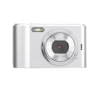 2.7K Digital Camera, 8X Zoom Video Camera Camcorder Autofocus with 2.4 Inch IPS Screen, 48MP Portable Travel Camera Support 128GB for Selfie Vlogging (Silver)