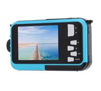 2.7K Underwater Camera 11FT Water-proof Camera with 48MP 16 Digital Zoom, Autofocus Dual-Screen Selfie Underwater Camera for Snorkeling Compact Digital Camera (Blue)