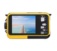 2.7K Underwater Camera, Water Resistant Digital Camera Full HD 2.7K 48MP 16X Zoom Under Water Camera 11FT Water Resistant Compact Digital Camera for Snorkeling Diving (Yellow)