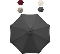 2.7m/3m replacement umbrella cover, 6 ribs | 8 ribs replacement umbrella cover, with ventilation holes on the top, suitable for terraces and sun protection,A02,2.5M/8