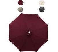 2.7m/3m replacement umbrella cover, 6 ribs | 8 ribs replacement umbrella cover, with ventilation holes on the top, suitable for terraces and sun protection,A03,2.7M/6