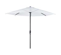 2.7m Balcony Half Parasol 5 Steel Ribs Construction Garden Outdoor Umbrella Cream White
