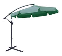 2.7m Garden Banana Parasol Cantilever Umbrella with Crank Green