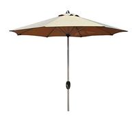2.7M Garden Parasol Aluminium, Parasol Sunshade Canopy Shelter With Crank Handle Waterproof UV Resistant Foldable for Patio/Beach/Pool/Outdoor Canopy good