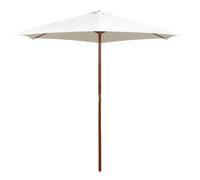 2.7M Garden Parasol with Wooden Pole Sun Shade Patio Outdoor Umbrella Canopy UK
